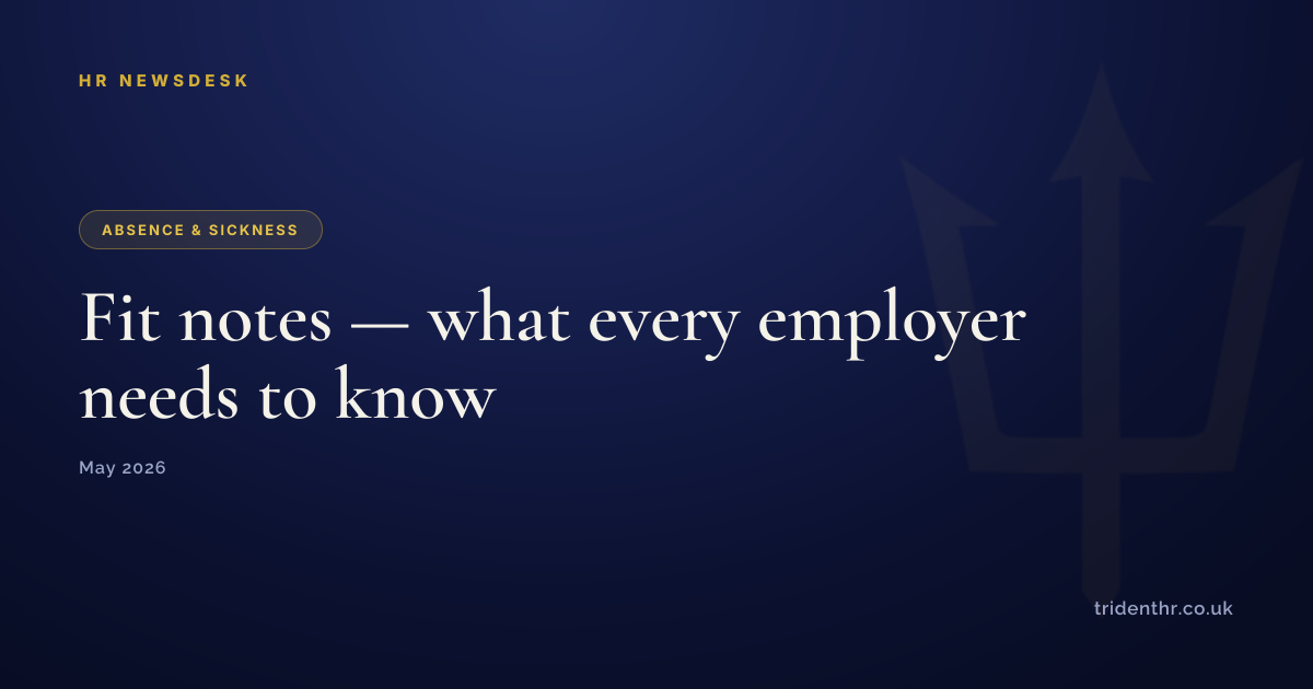 Fit Notes — What Every Employer Needs to Know